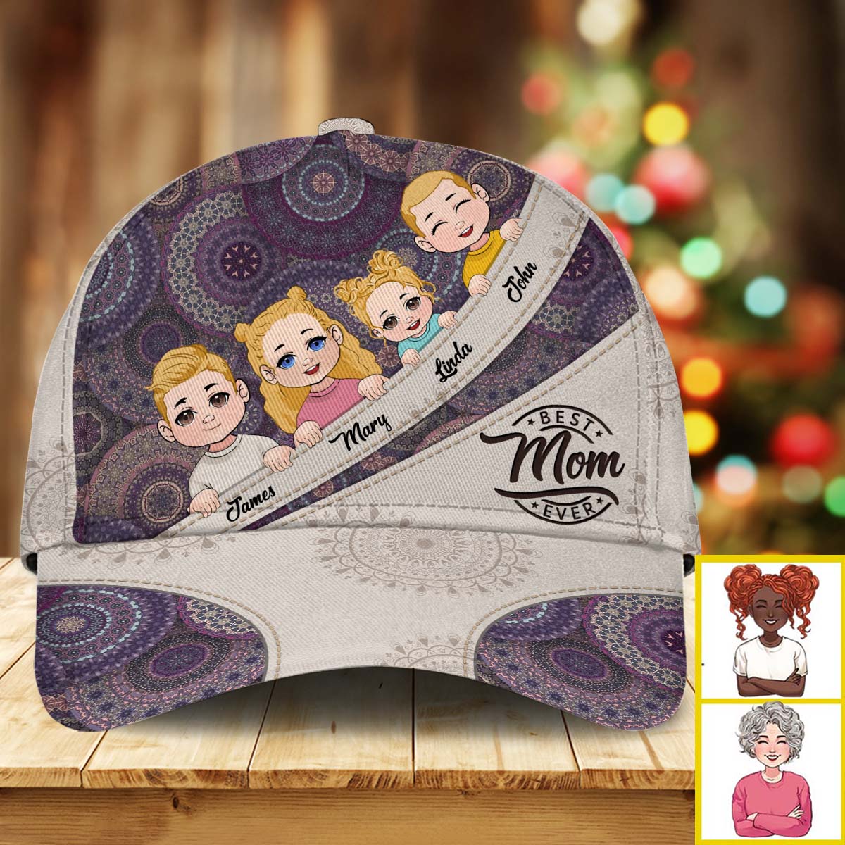 Meilleure maman/grand-mère/tante/… du monde - Casquette classique personnalisée pour maman