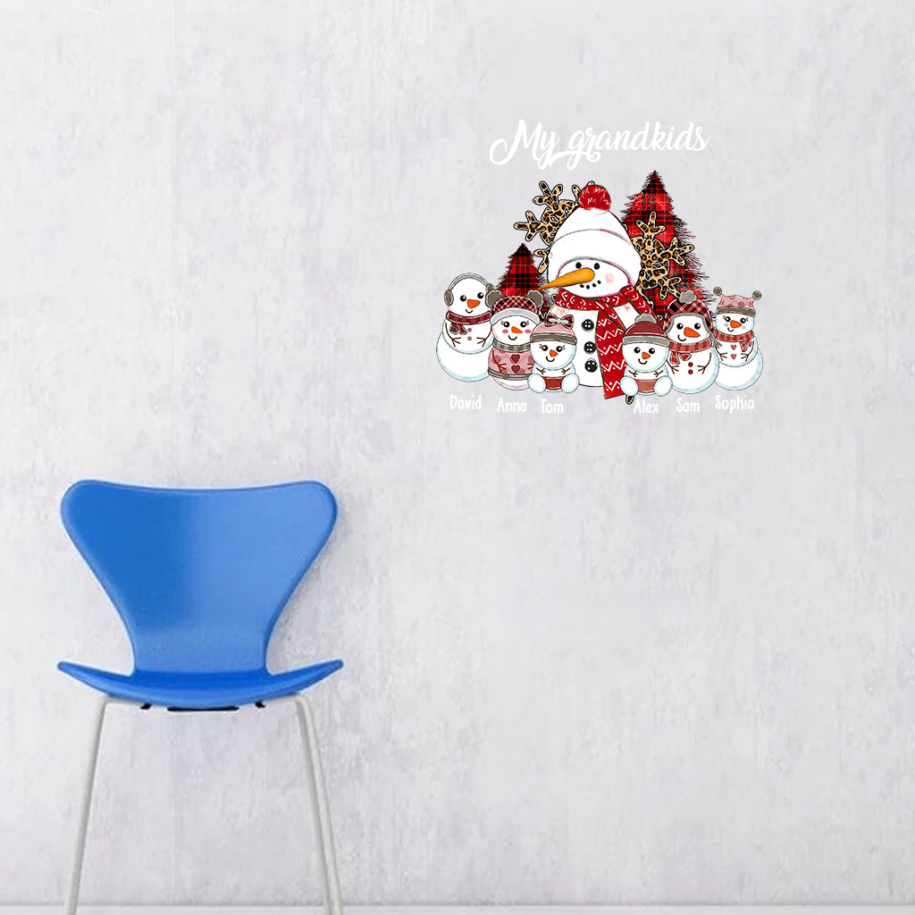 Notre Noël - Autocollant personnalisé pour grand-mère