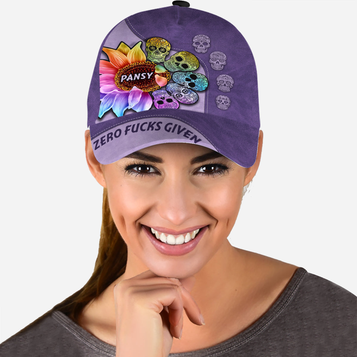 Zero F Given - Personalized Skull Classic Cap