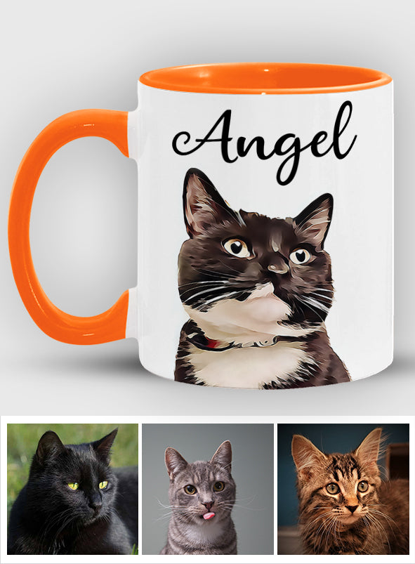 Mug personnalisé à motif chat pour amoureux des chats