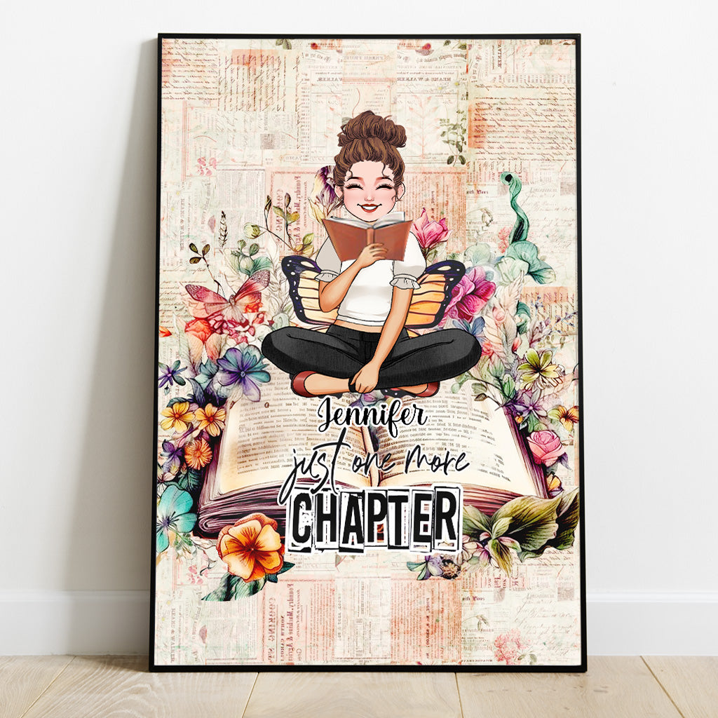 Juste un chapitre de plus - Livre personnalisé sur toile et affiche