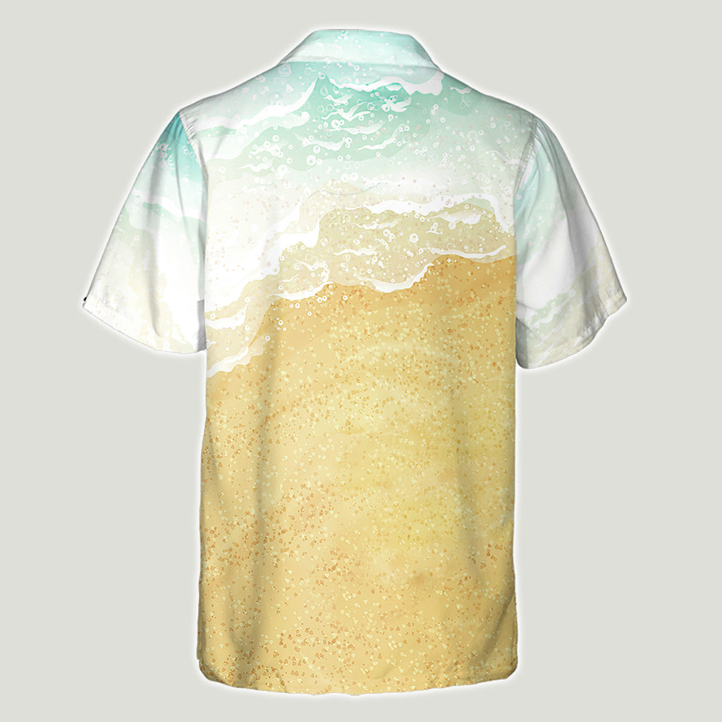 La plage m'appelle et je dois y aller - Cadeau pour amoureux de la mer (ami, sœur, petite amie, épouse, maman, frère, papa, mari, petit ami) - Chemise hawaïenne personnalisée