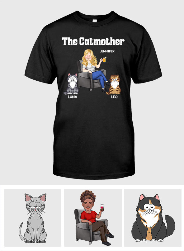 La Mère Chat - T-shirt et sweat à capuche personnalisés pour chats