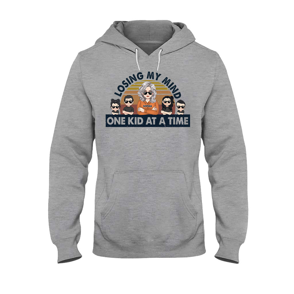 Je perds la tête, un enfant à la fois - Cadeau pour papa - T-shirt et sweat à capuche personnalisés