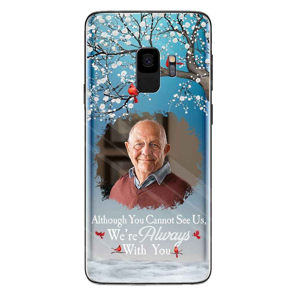 Je suis toujours avec toi - Coque de téléphone transparente personnalisée en hommage à un être cher
