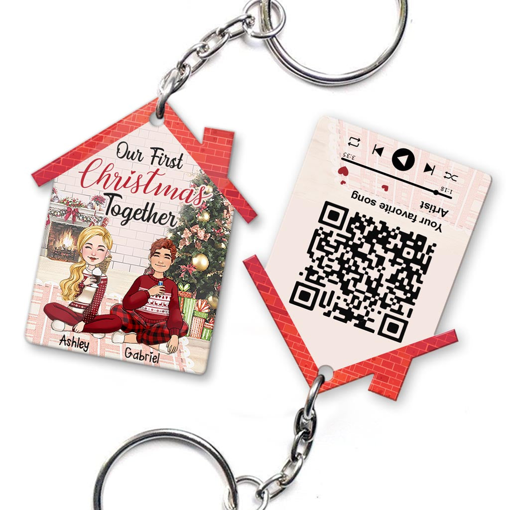 Ensemble pour toujours - Porte-clés personnalisé pour couple