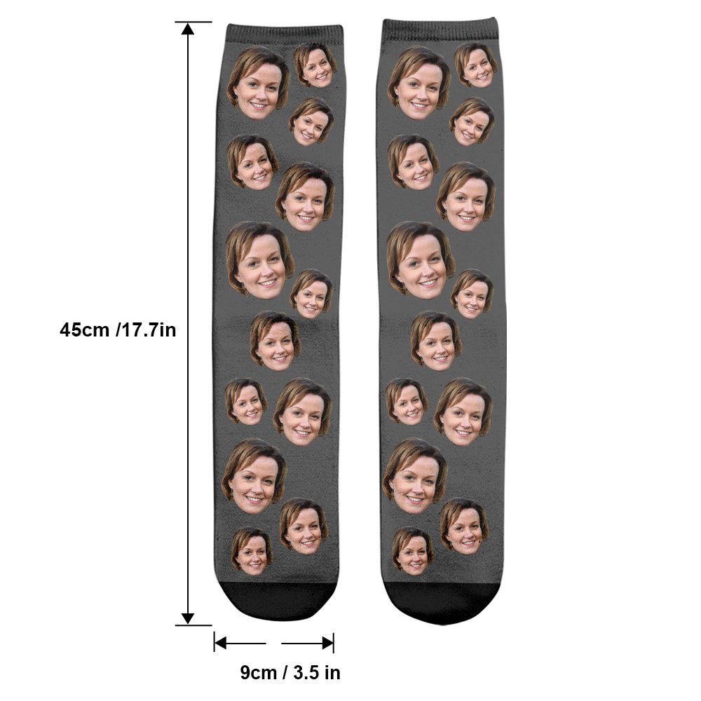 Custom Face - Personalized Step Mom Socks