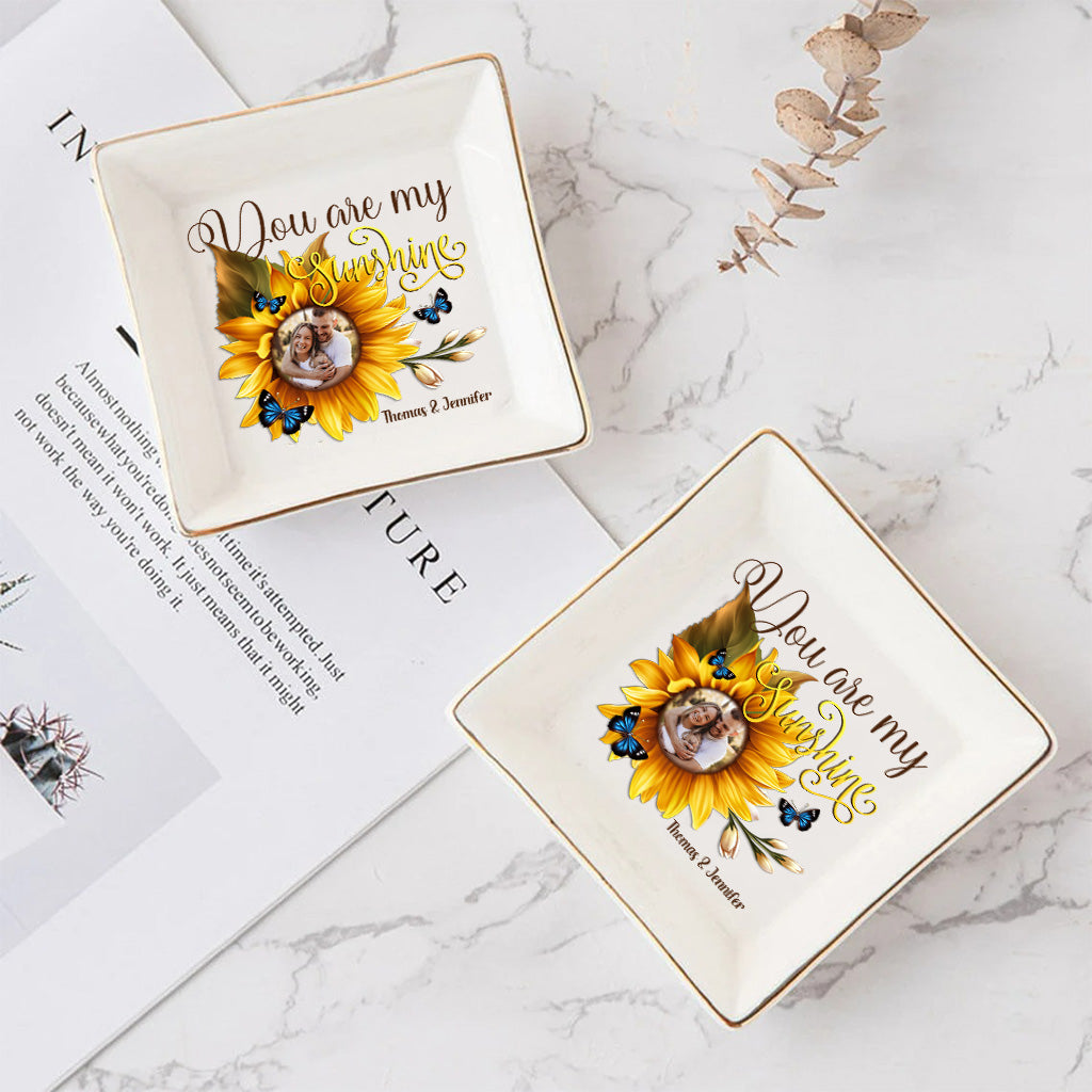 Tu es mon rayon de soleil - Cadeau pour maman, grand-mère, sœur, amie, épouse, fille, fils, époux, frère, tante, papa, petite-fille, petit-fils - Porte-bijoux personnalisé