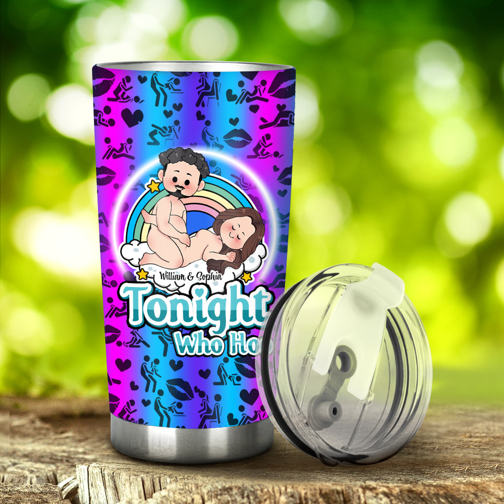 Tonight Who Hoo - Personalized Couple Tumbler