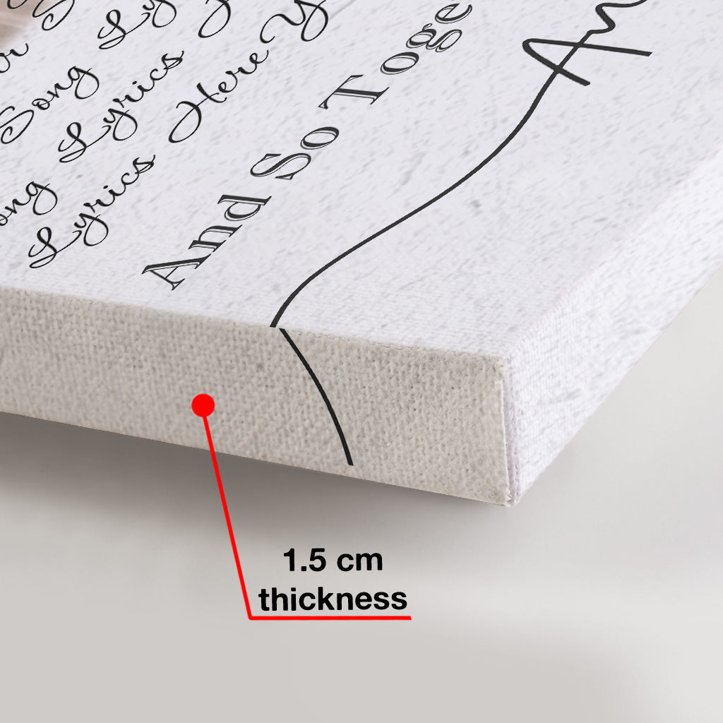 Toi et moi, on y arrive - Toile et affiche personnalisées pour couples