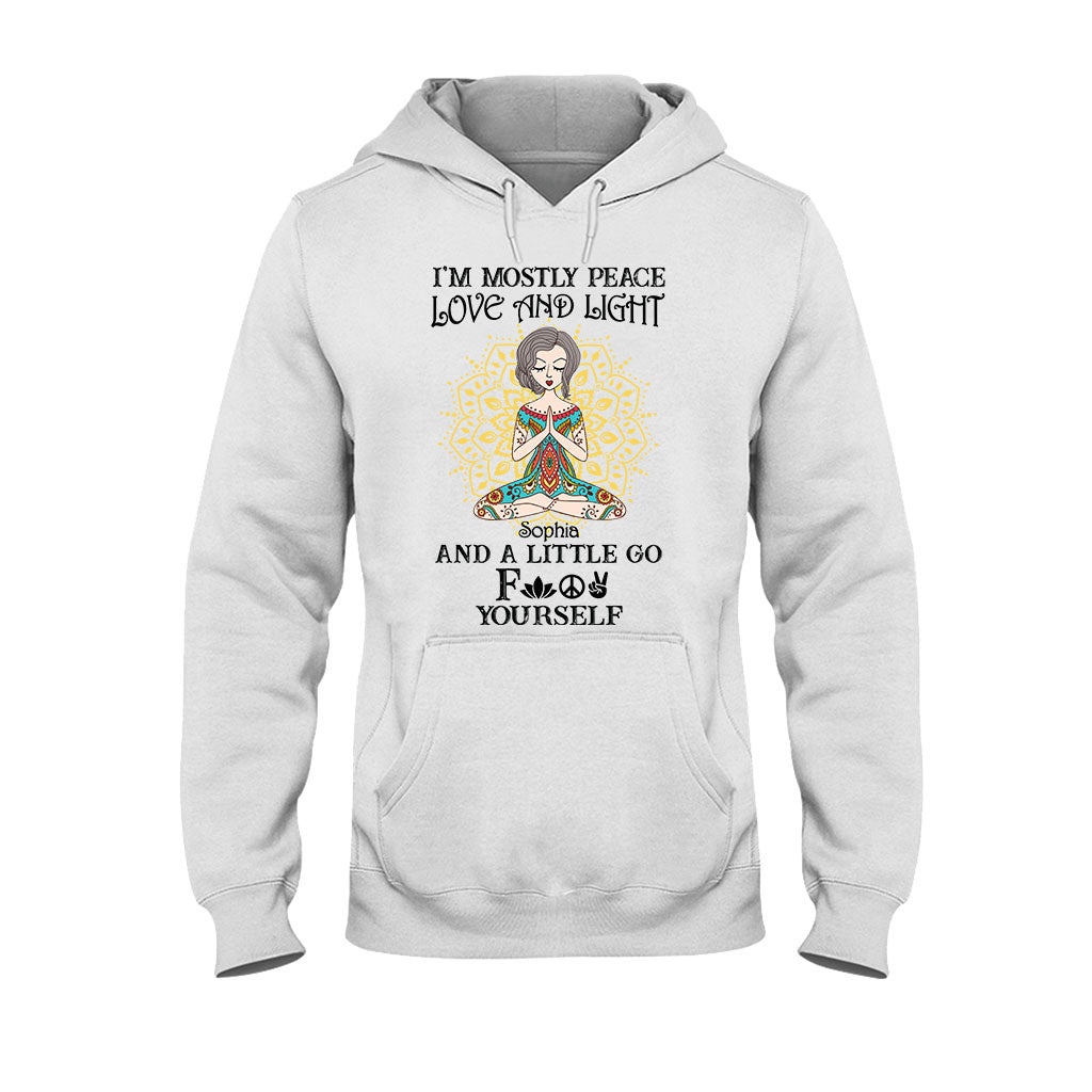 Je suis avant tout paix, amour et lumière - T-shirt et sweat à capuche de yoga personnalisés