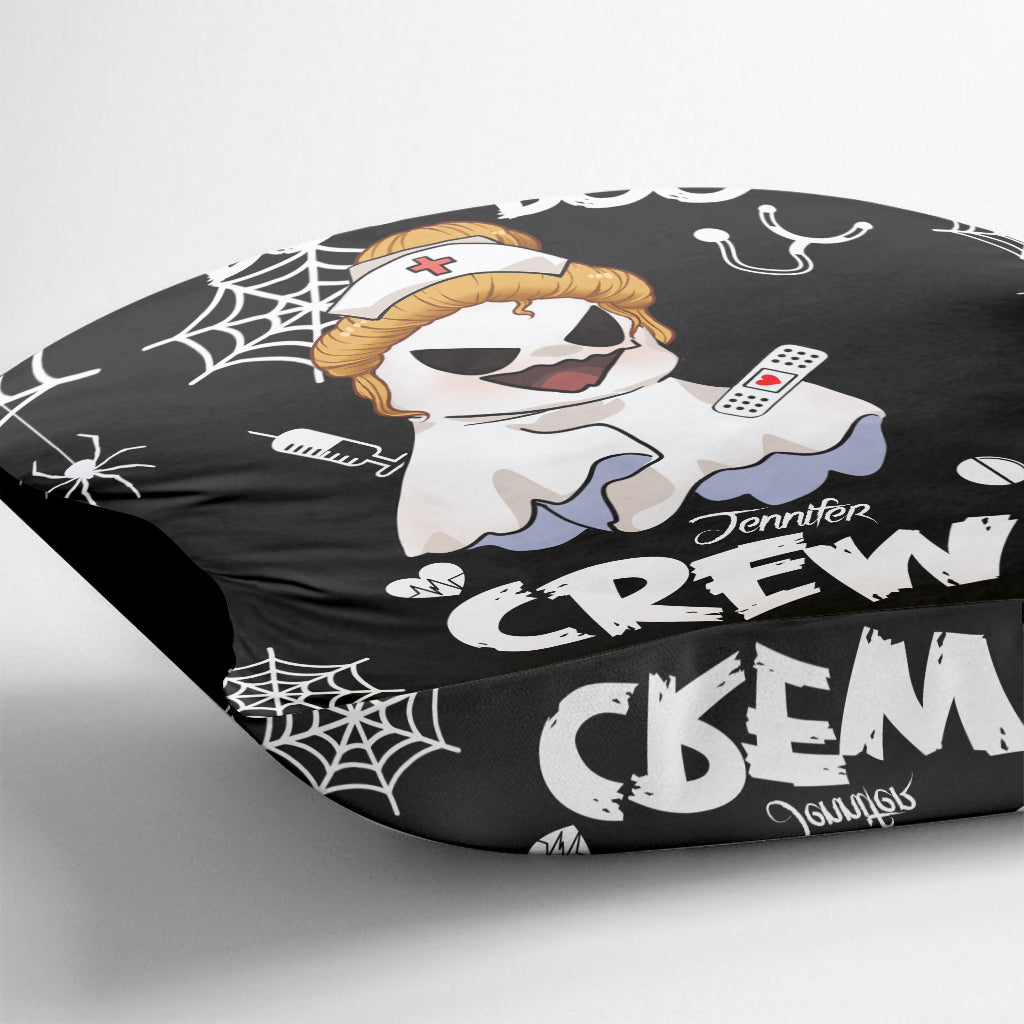 Coussin décoratif personnalisé Boo Boo Crew - Infirmière