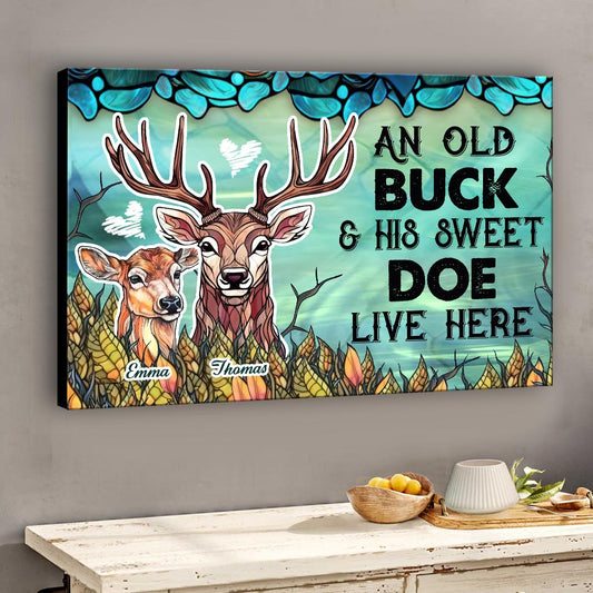 Vivez ici - Toile et affiche de chasse personnalisées