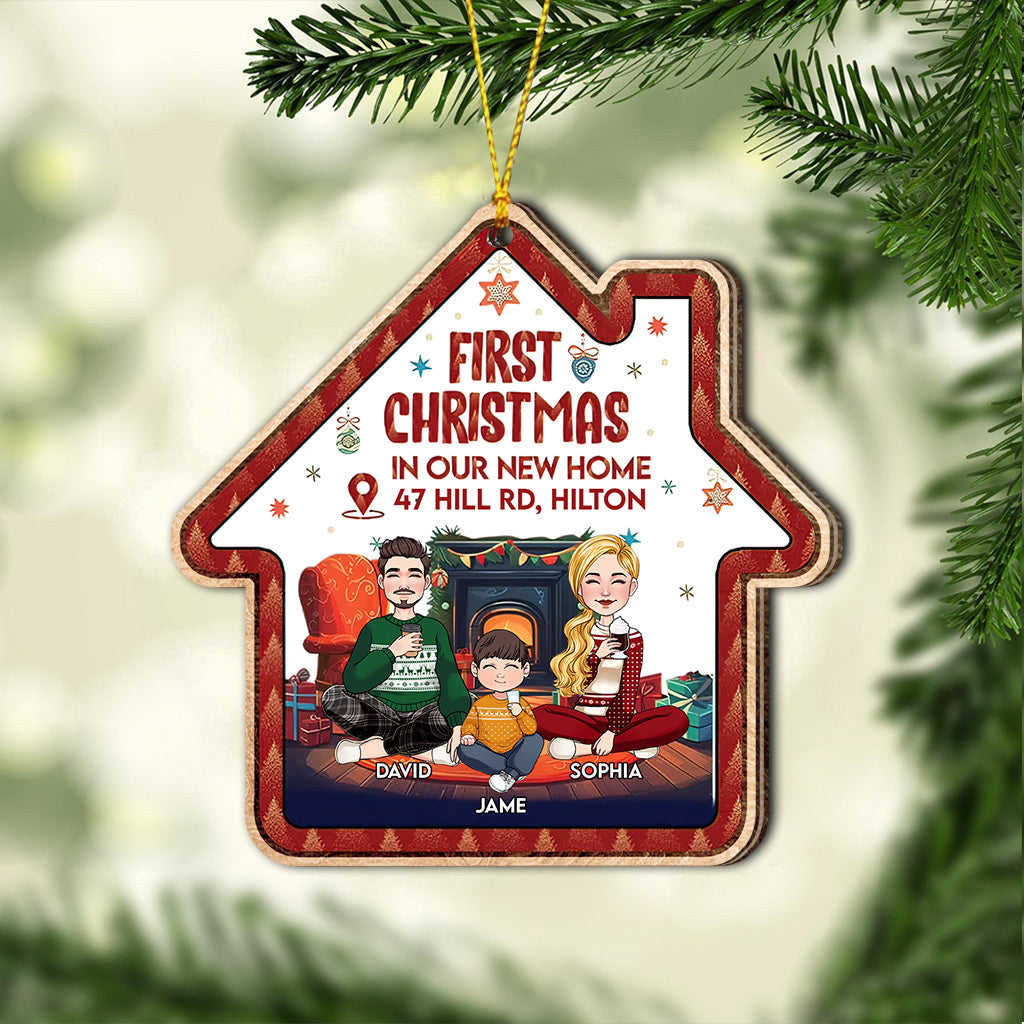 First Christmas In Our New Home - Personalized Housewarming Ornament