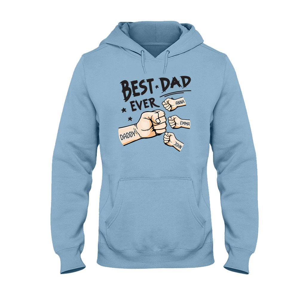 Meilleur papa du monde - T-shirt et sweat à capuche personnalisés pour papa