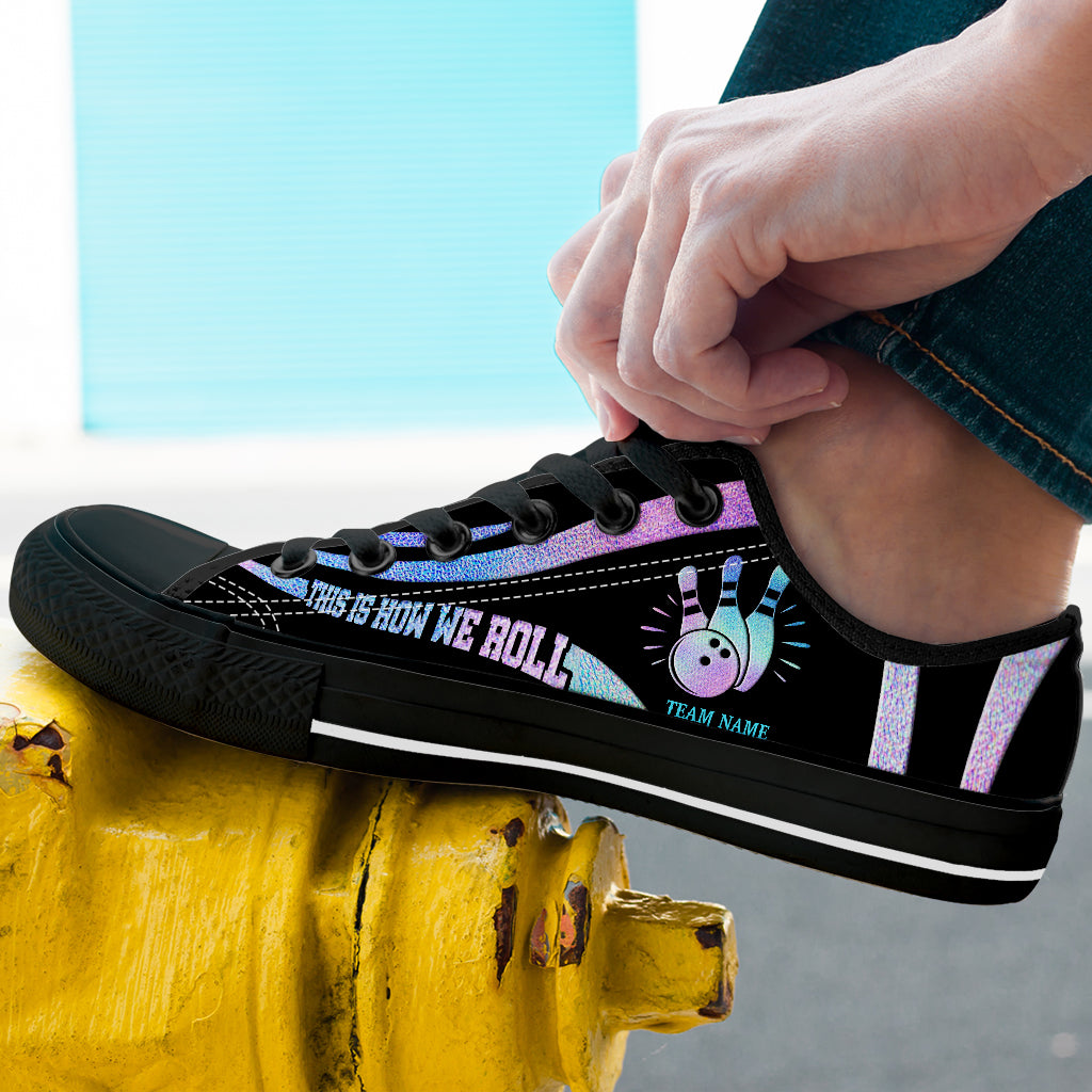 This Is How We Roll - Personalized Bowling Low Top Shoes