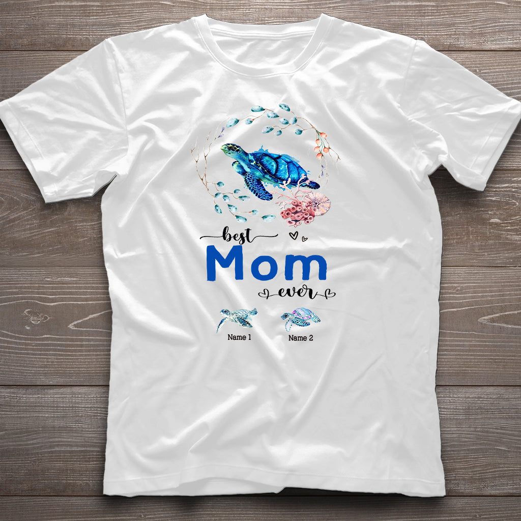 Best Nana Ever - Turtle gift for grandma, grandpa, mom, dad, uncle, aunt - Personalized T-shirt And Hoodie
