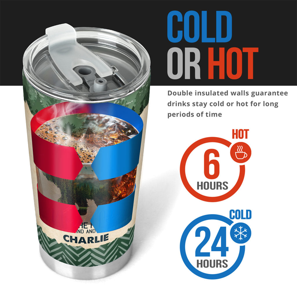 Gobelet isotherme personnalisé « J’adore le camping »