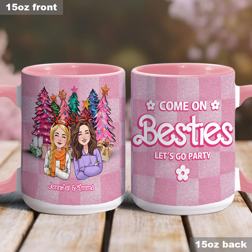 Allez les meilleures amies, on fait la fête ! - Mug personnalisé pour meilleures amies