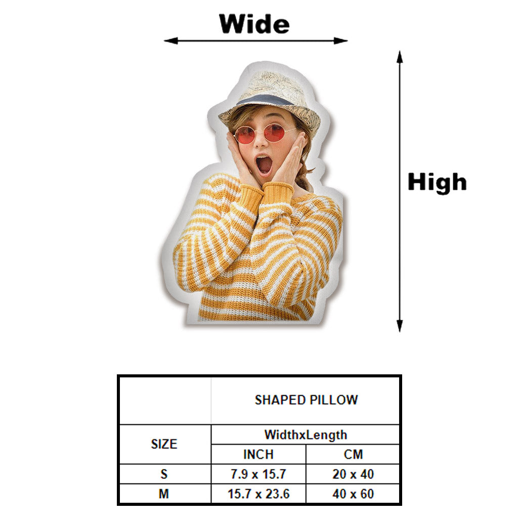 Coussin humanoïde personnalisé avec photo - Coussin en forme de tante