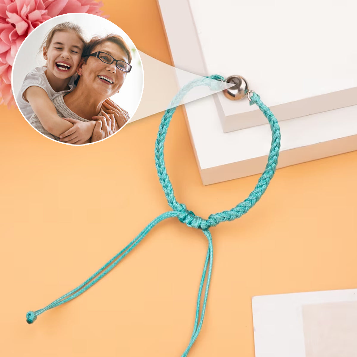 Bracelet à projection personnalisé pour petite-fille - Chérie