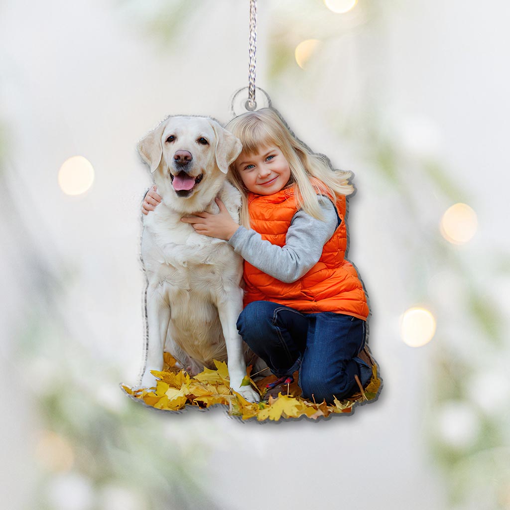 Chiens mignons - Ornement transparent personnalisé pour chien
