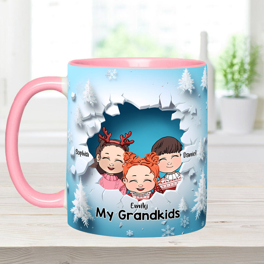 My Grandkids - Personalized Grandma Accent Mug