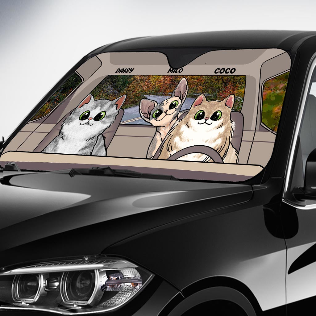 Lovely Paws - Pare-soleil personnalisé pour voiture pour chien