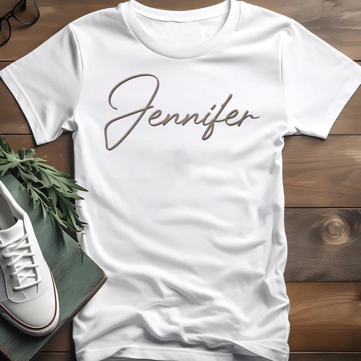 T-shirt brodé personnalisé avec nom de belle-mère