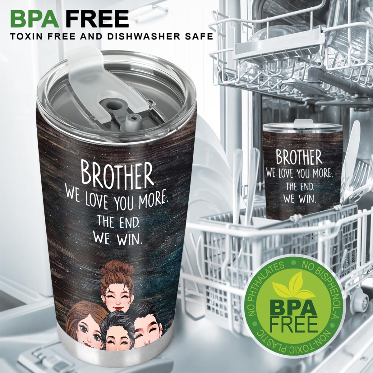 Papa, je t'aime plus que tout - Cadeau pour papa, grand-mère, grand-père, maman, oncle, tante - Gobelet isotherme personnalisé