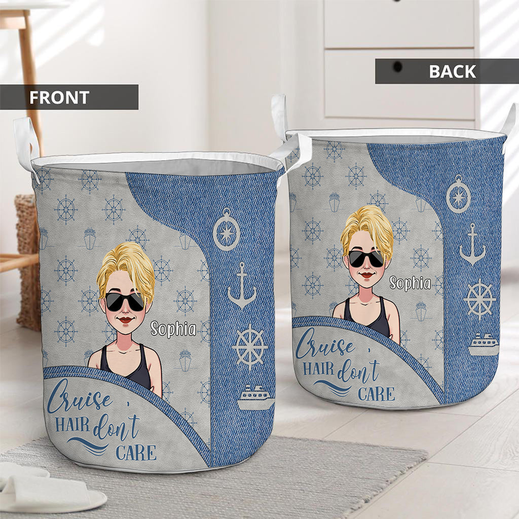Cruise Hair Don't Care - Personalized Cruising Storage Basket