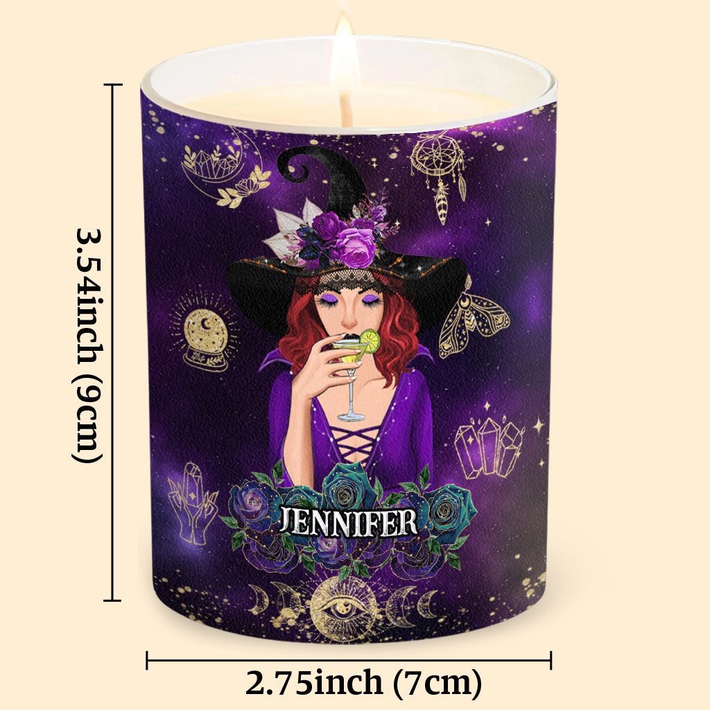 Don't F With My Energy - Personalized Witch Candle With Wooden Lid