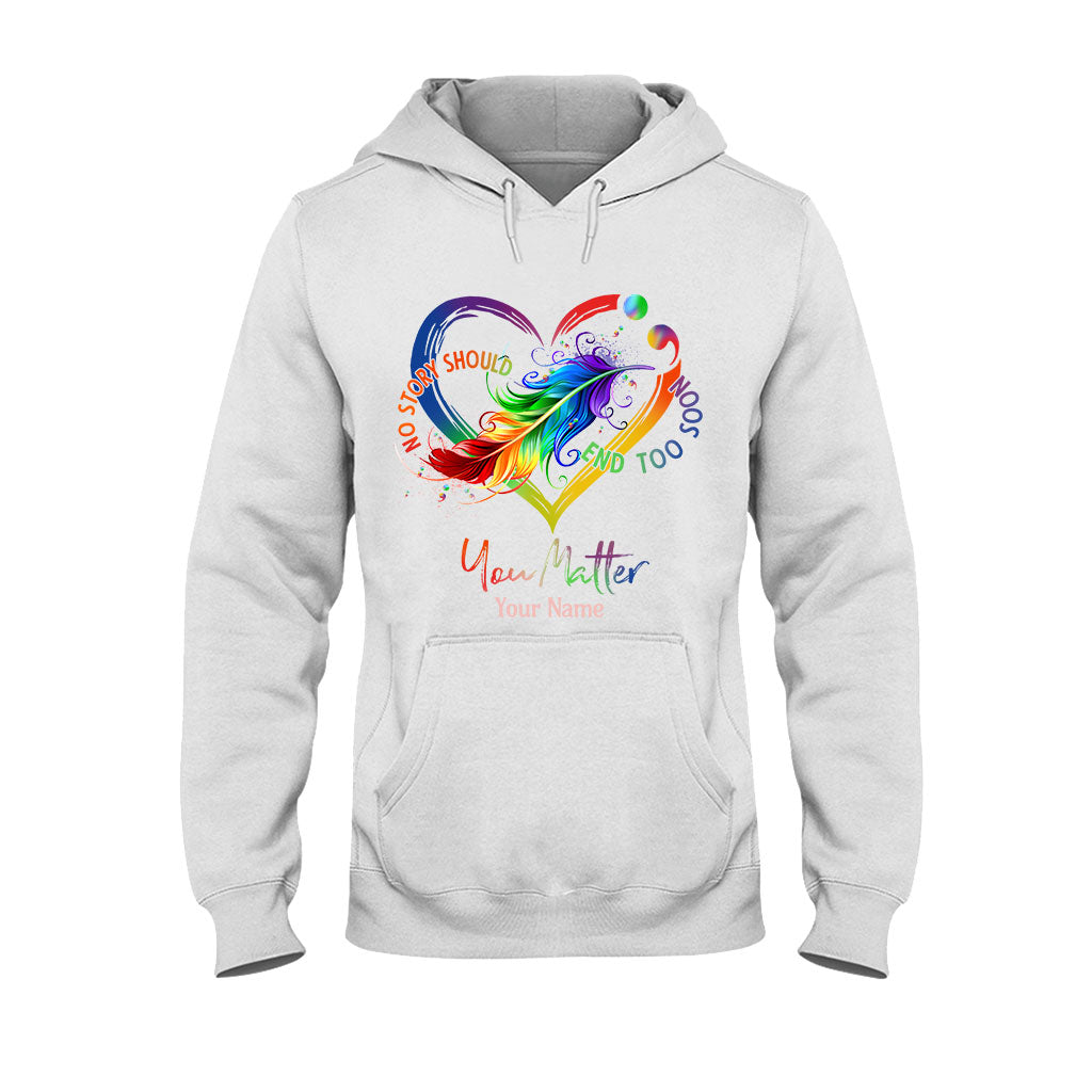 Votre vie compte - T-shirt et sweat à capuche personnalisés pour la prévention du suicide