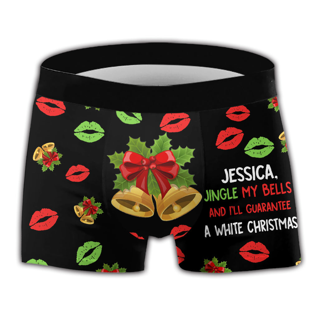 Jingle My Bells - Boxers personnalisés pour couples d'hommes