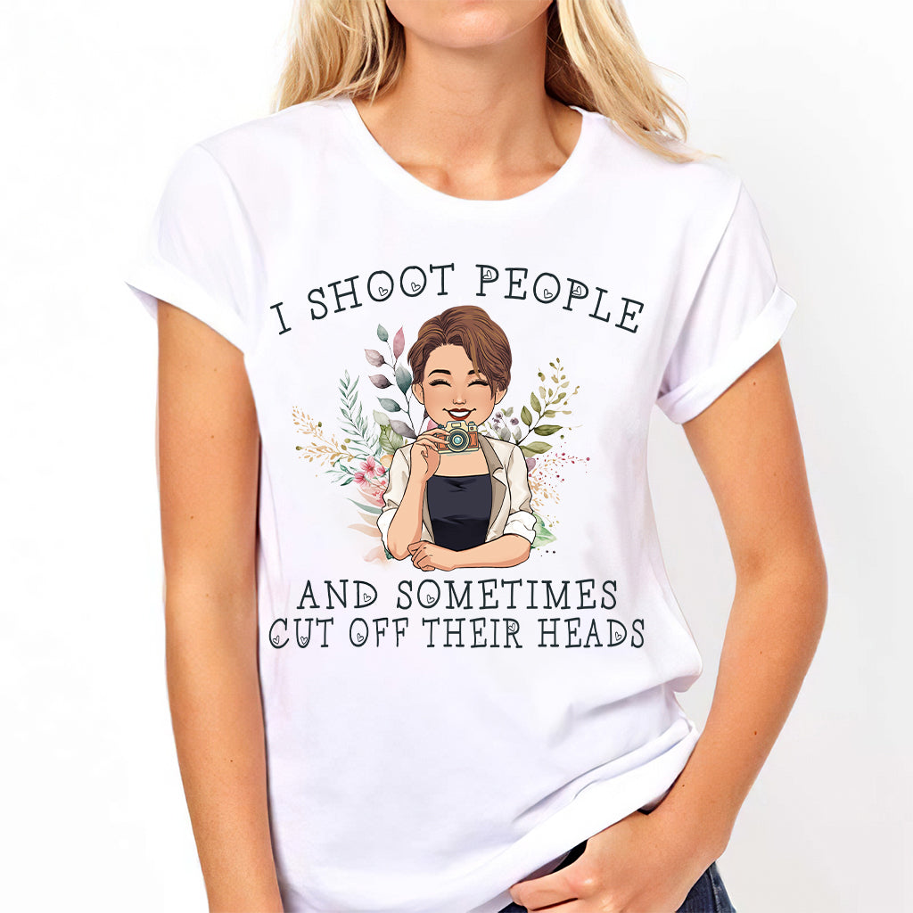 Je photographie des gens - T-shirt et sweat à capuche personnalisés « Je photographie des gens »