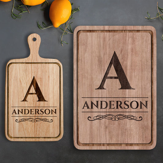 Planche à découper en bois gravée - Planche à découper personnalisée