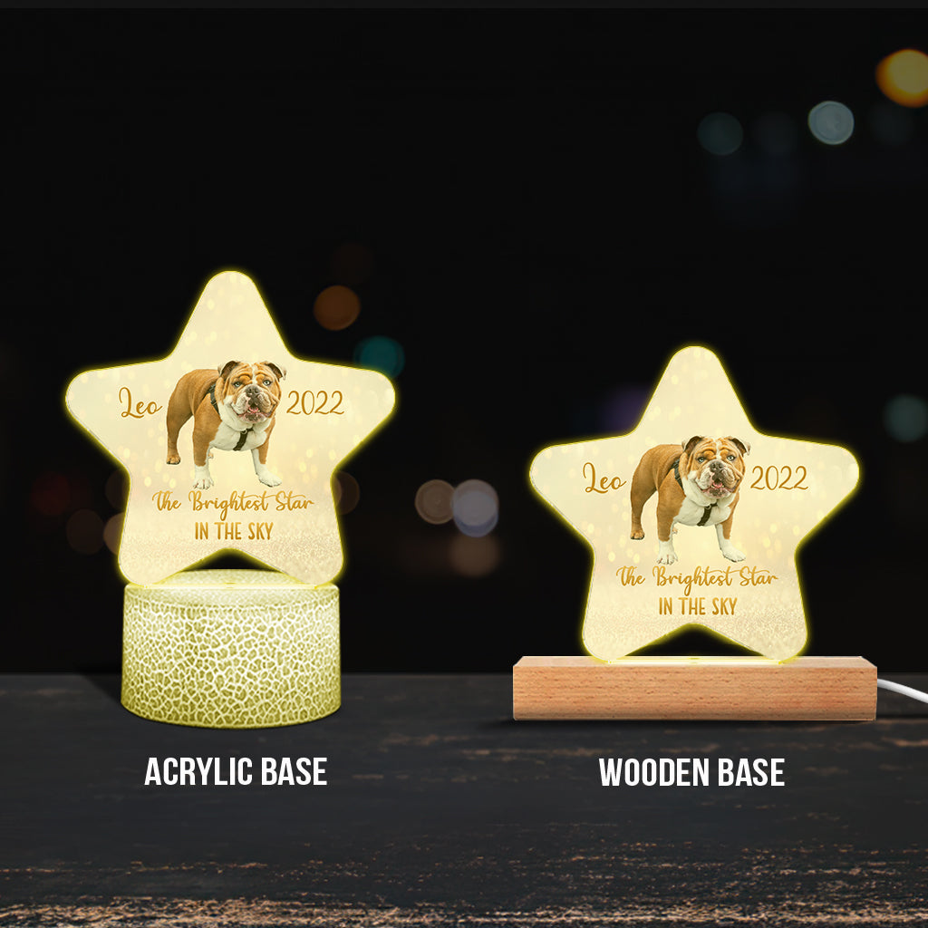 L'étoile la plus brillante du ciel - Cadeau pour chat perdu - Plaque lumineuse personnalisée