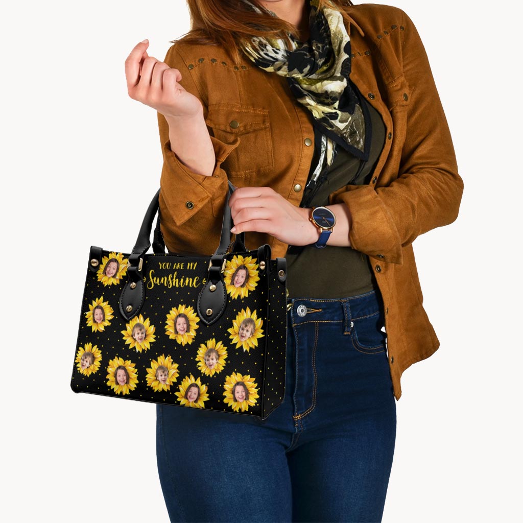 Le jardin de grand-mère - Cadeau pour grand-mère, maman - Sac à main en cuir personnalisé