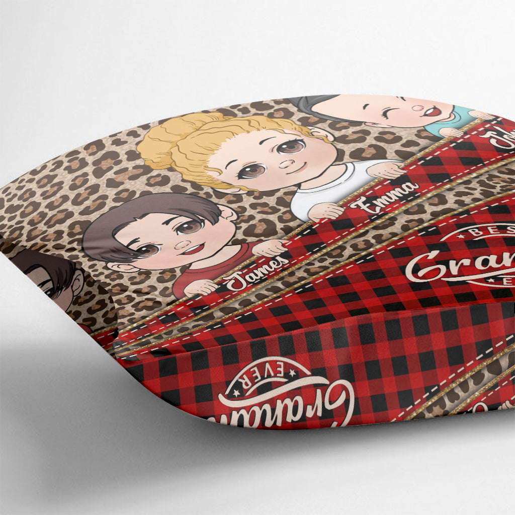 Meilleure grand-mère du monde - Coussin décoratif personnalisé « Grand-mère »