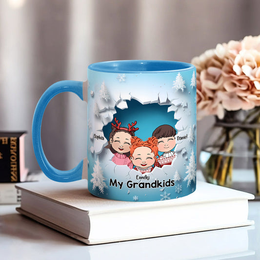 My Grandkids - Personalized Grandma Accent Mug