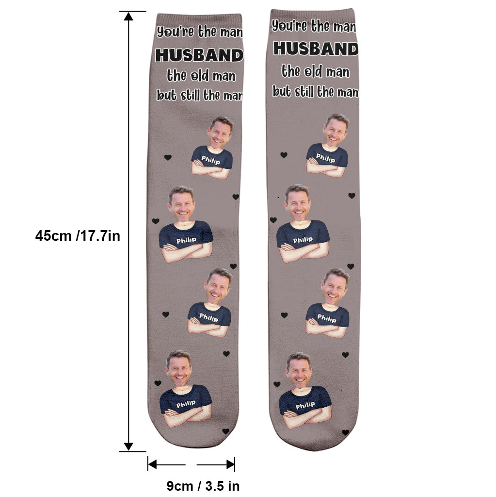 You're The Man - Gift for dad, grandpa, uncle, husband - Personalized Socks
