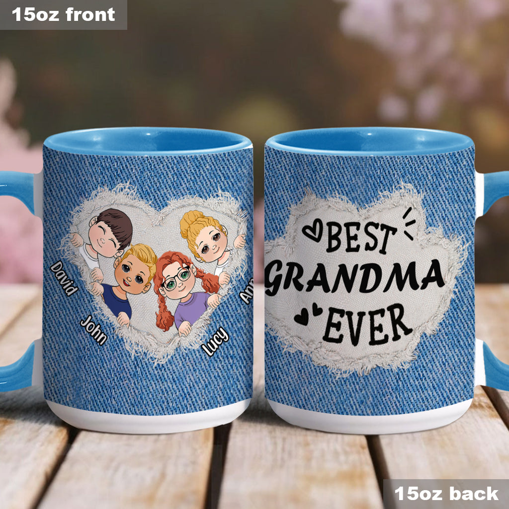 Meilleure grand-mère/maman du monde - Mug personnalisé « Grand-mère »