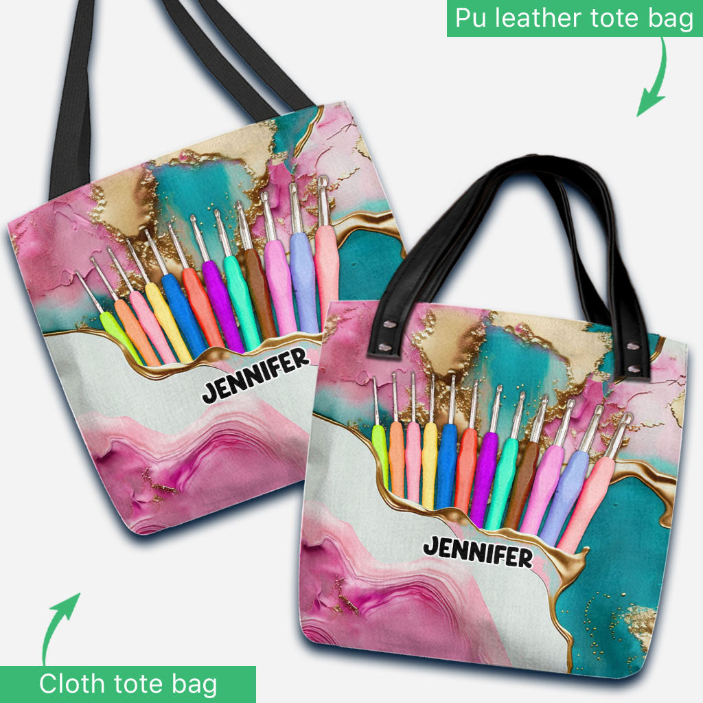 Love Crocheting - Personalized Crocheting Tote Bag