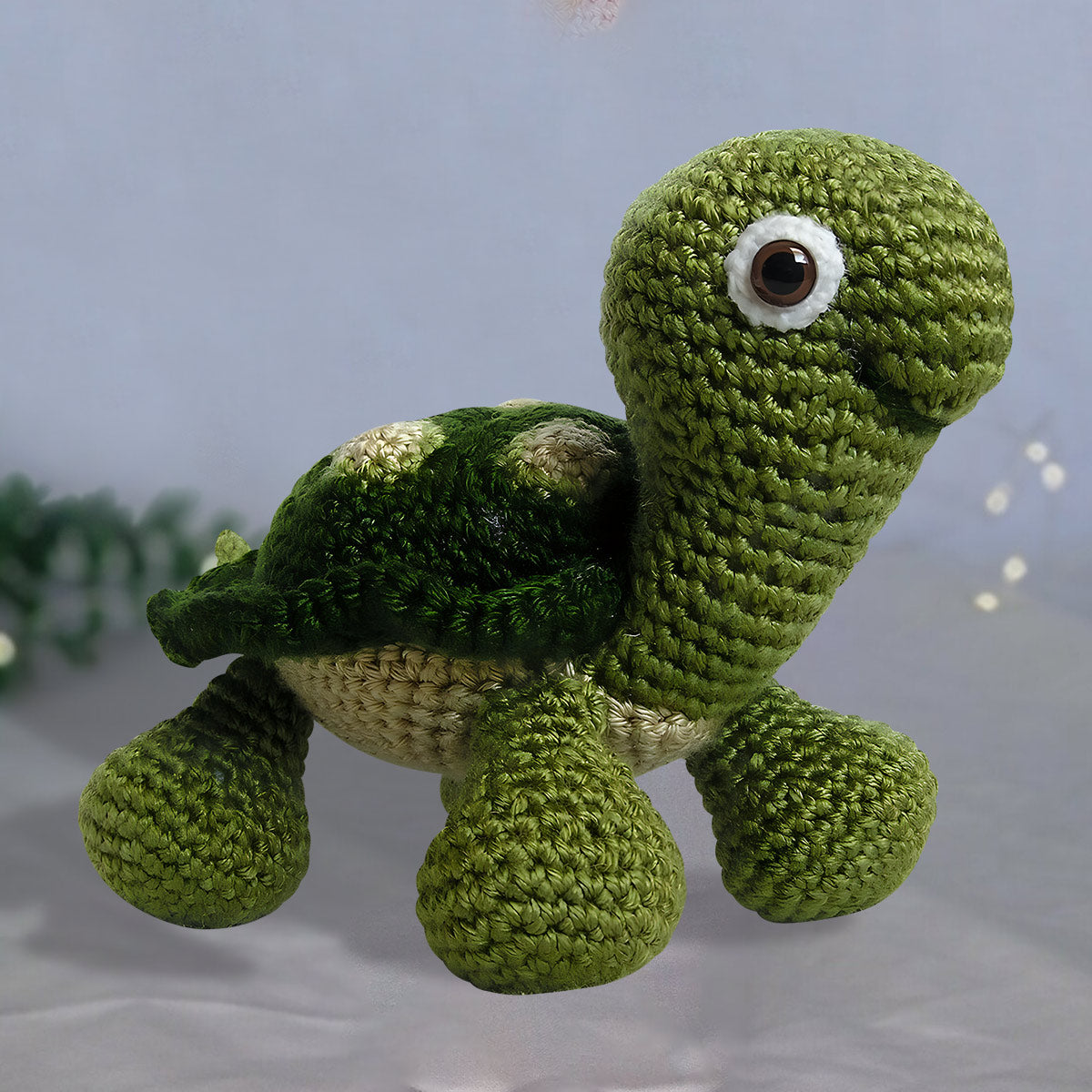 Bébé tortue - Poupée tortue tricotée à la main