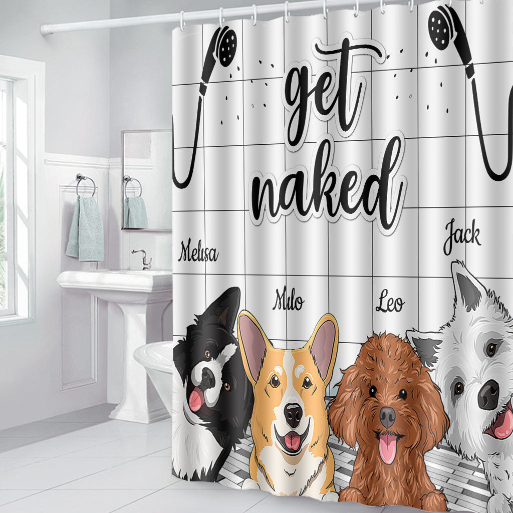 J'ai vu ça - Rideau de douche personnalisé pour chien