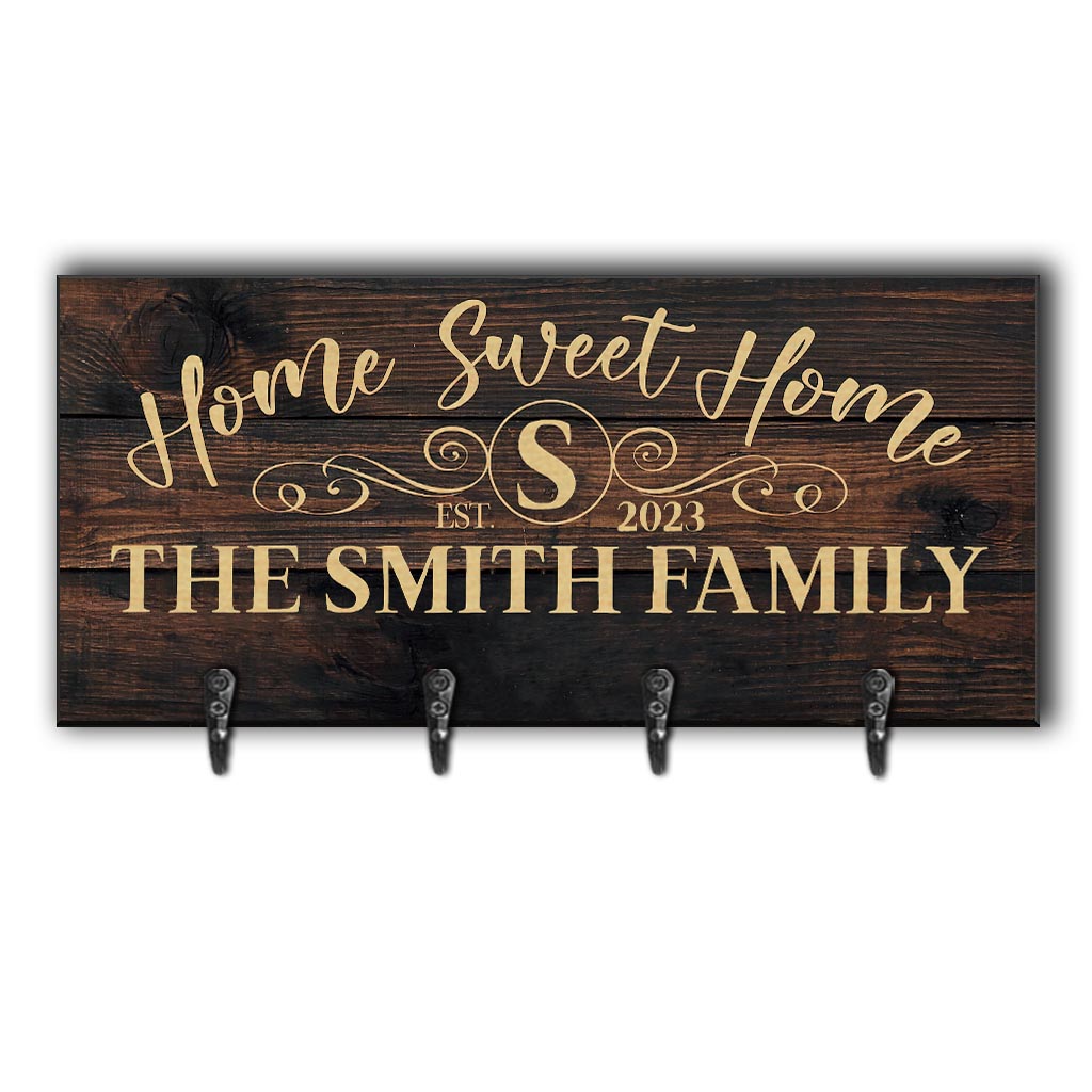 Home Sweet Home - Personalized Housewarming Key Rack