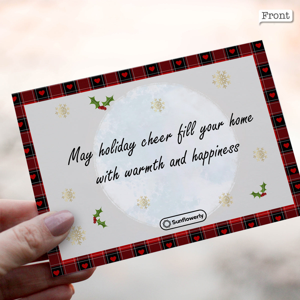 Merry Christmas - Personalized Family Greeting Card
