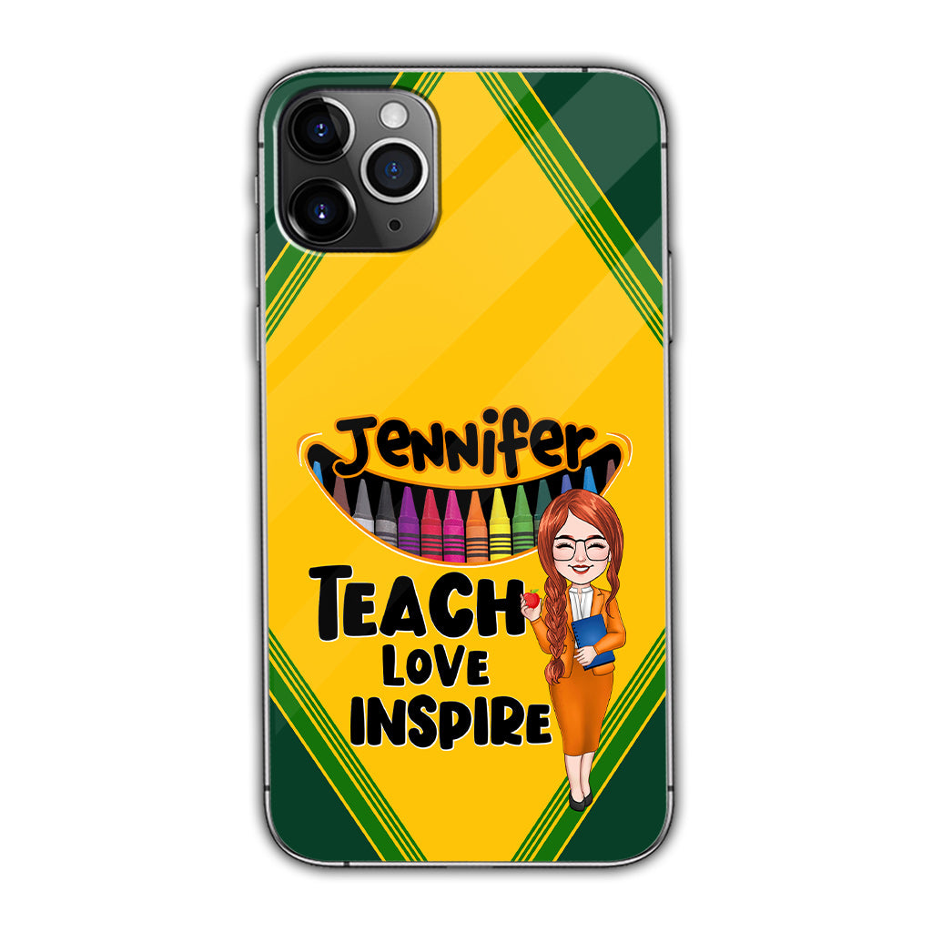 Teach Love Inspire - Personalized Teacher Phone Case