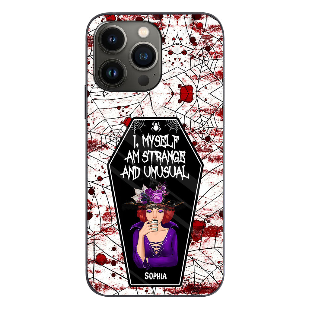 I Myself Am Strange and Unusual - Personalized Witch Phone Case
