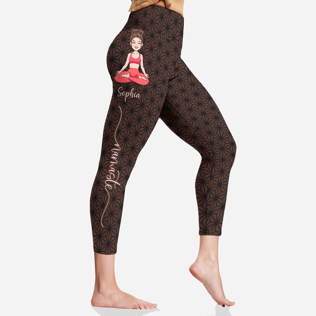 Namaste - Leggings de yoga personnalisés